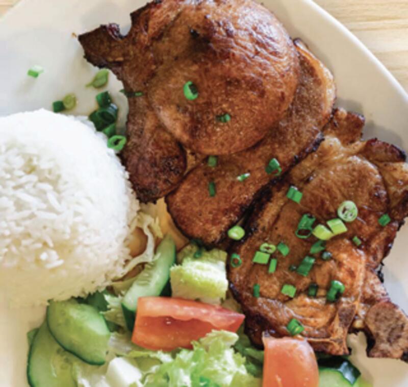 Fried Pork Chops w/ Rice