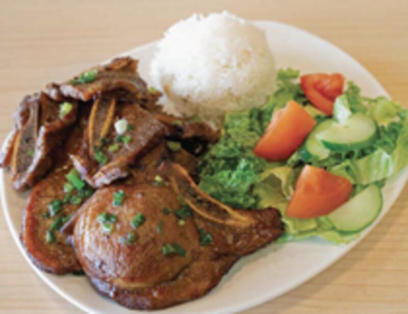 Mixed Plate w/ Shortribs & Porkchops